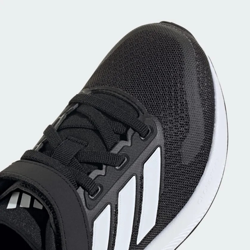 ADIDAS KID'S RUNFALCON 5 HOOK N' LOOP BLACK/WHTE RUNNING SHOES