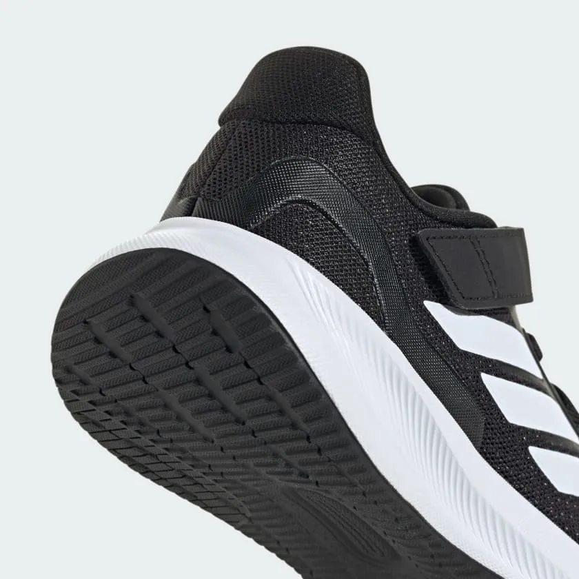 ADIDAS KID'S RUNFALCON 5 HOOK N' LOOP BLACK/WHTE RUNNING SHOES