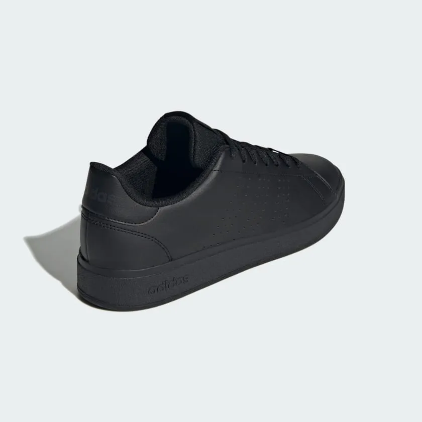 ADIDAS MEN'S ADVANTAGE BASE 2.0 TRIPLE BLACK SNEAKER SHOES