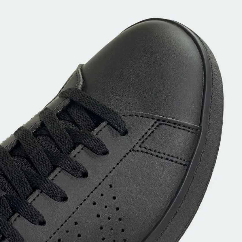 ADIDAS MEN'S ADVANTAGE BASE 2.0 TRIPLE BLACK SNEAKER SHOES