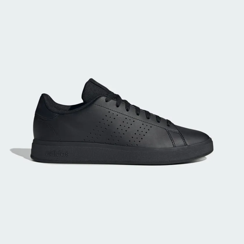 ADIDAS MEN'S ADVANTAGE BASE 2.0 TRIPLE BLACK SNEAKER SHOES
