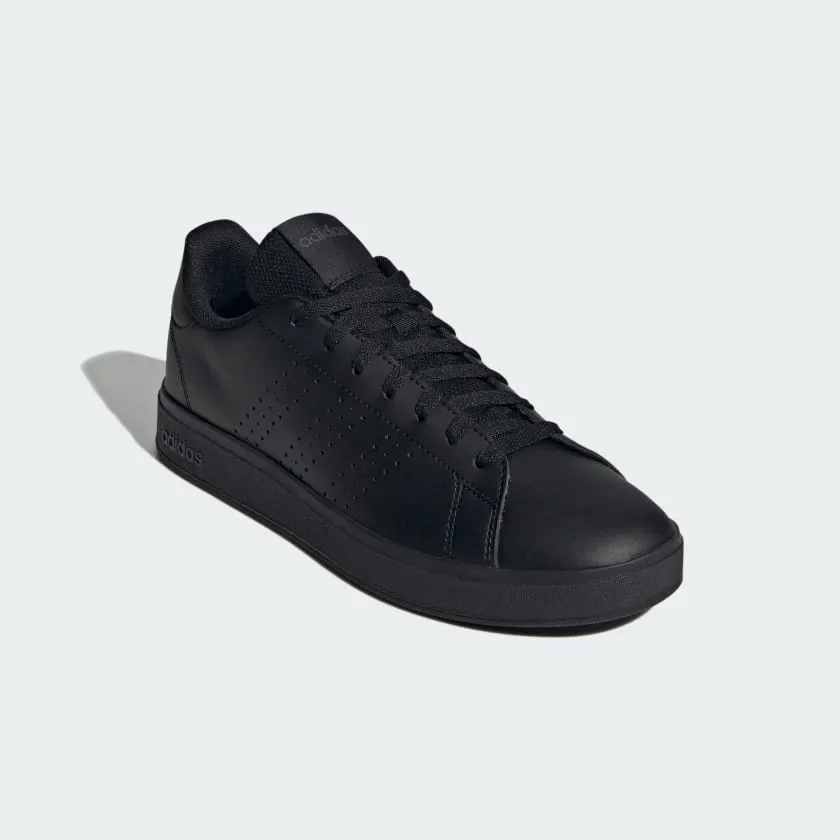ADIDAS MEN'S ADVANTAGE BASE 2.0 TRIPLE BLACK SNEAKER SHOES