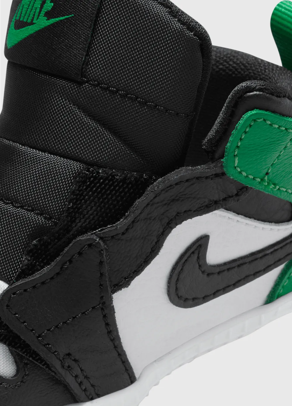 Air Jordan 1 Baby Crib Bootie 'Lucky Green' Sneakers