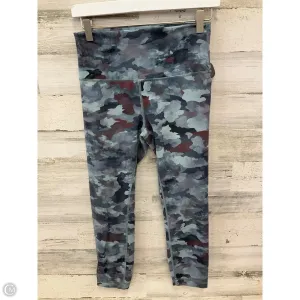 Athletic Leggings By Lululemon In Grey & Red, Size: 8