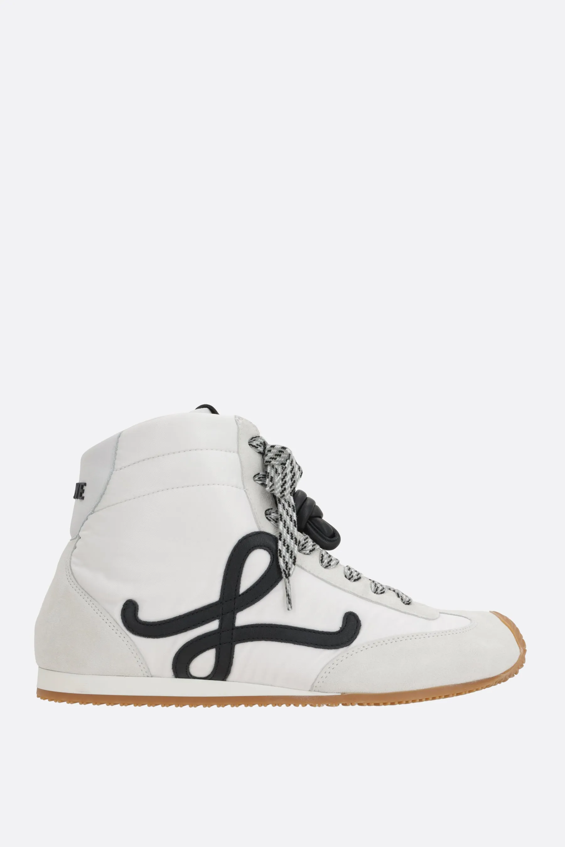 Ballet Runner 2.0 high-top sneakers in nylon and suede