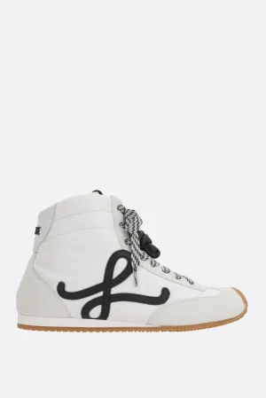 Ballet Runner 2.0 high-top sneakers in nylon and suede