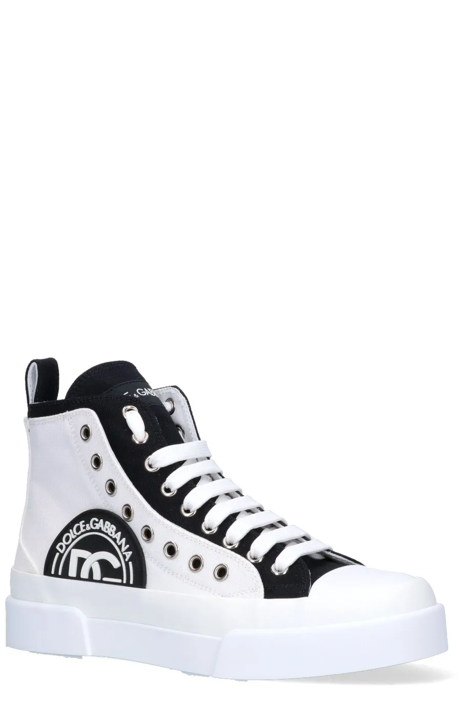 Dolce & Gabbana Logo Patch High-Top Sneakers