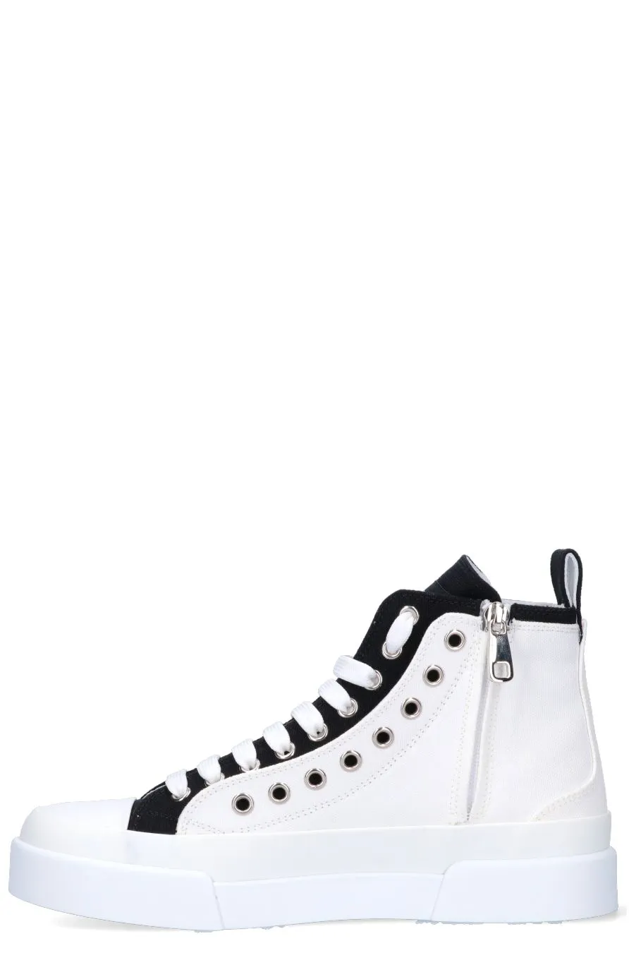 Dolce & Gabbana Logo Patch High-Top Sneakers