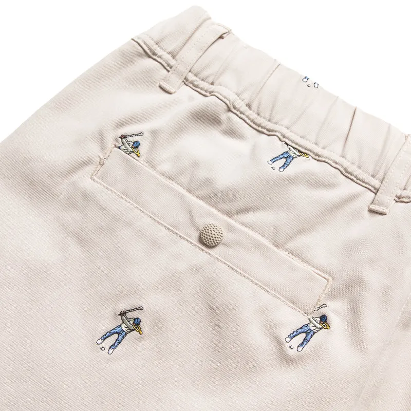 Eastside Golf Embroidered Woven Short - Pumice