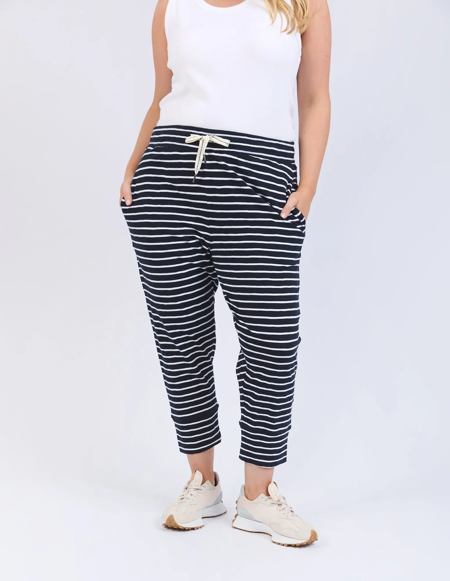 Elm Brunch Pant Navy & White Stripe