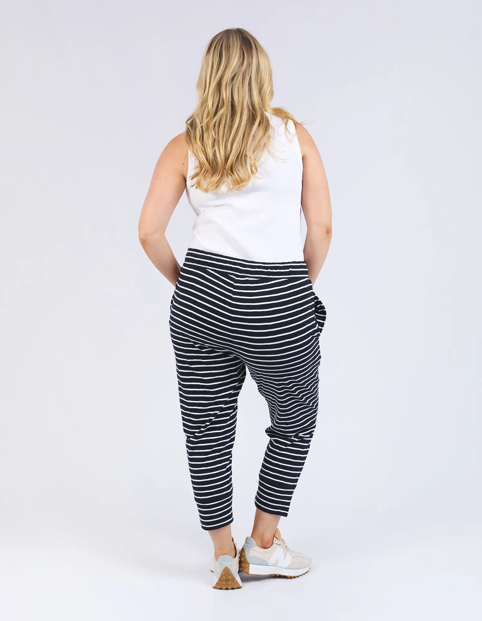 Elm Brunch Pant Navy & White Stripe