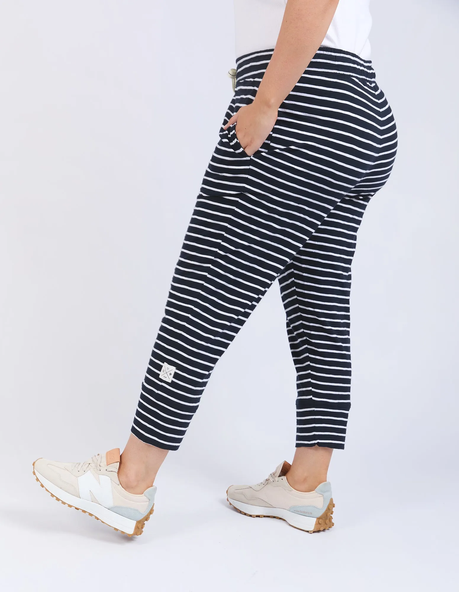 Elm Brunch Pant Navy & White Stripe