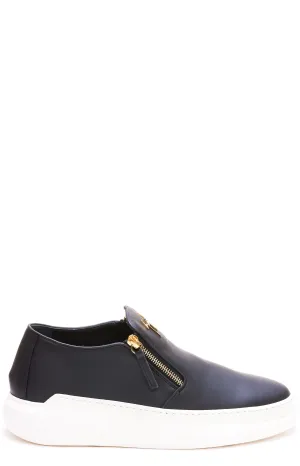 Giuseppe Zanotti Conley Zip Detailed Slip-On Sneakers