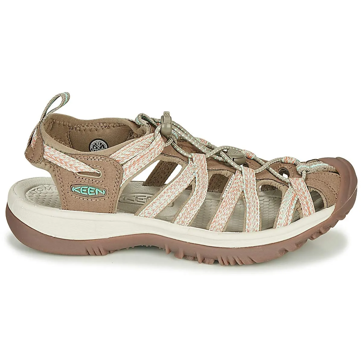 KEEN Whisper Damen Sandalen Trekking- & Wanderschuhe. rot. 40 EU