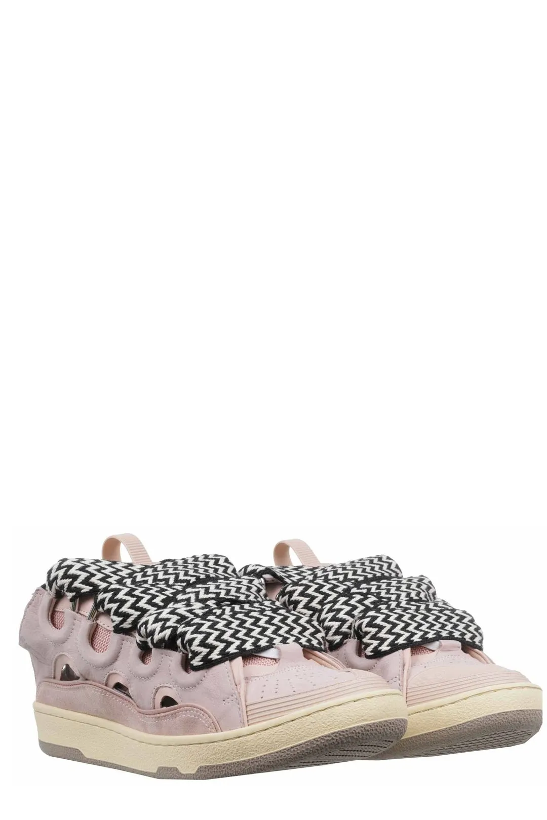 Lanvin Slip-On Lace-Up Sneakers