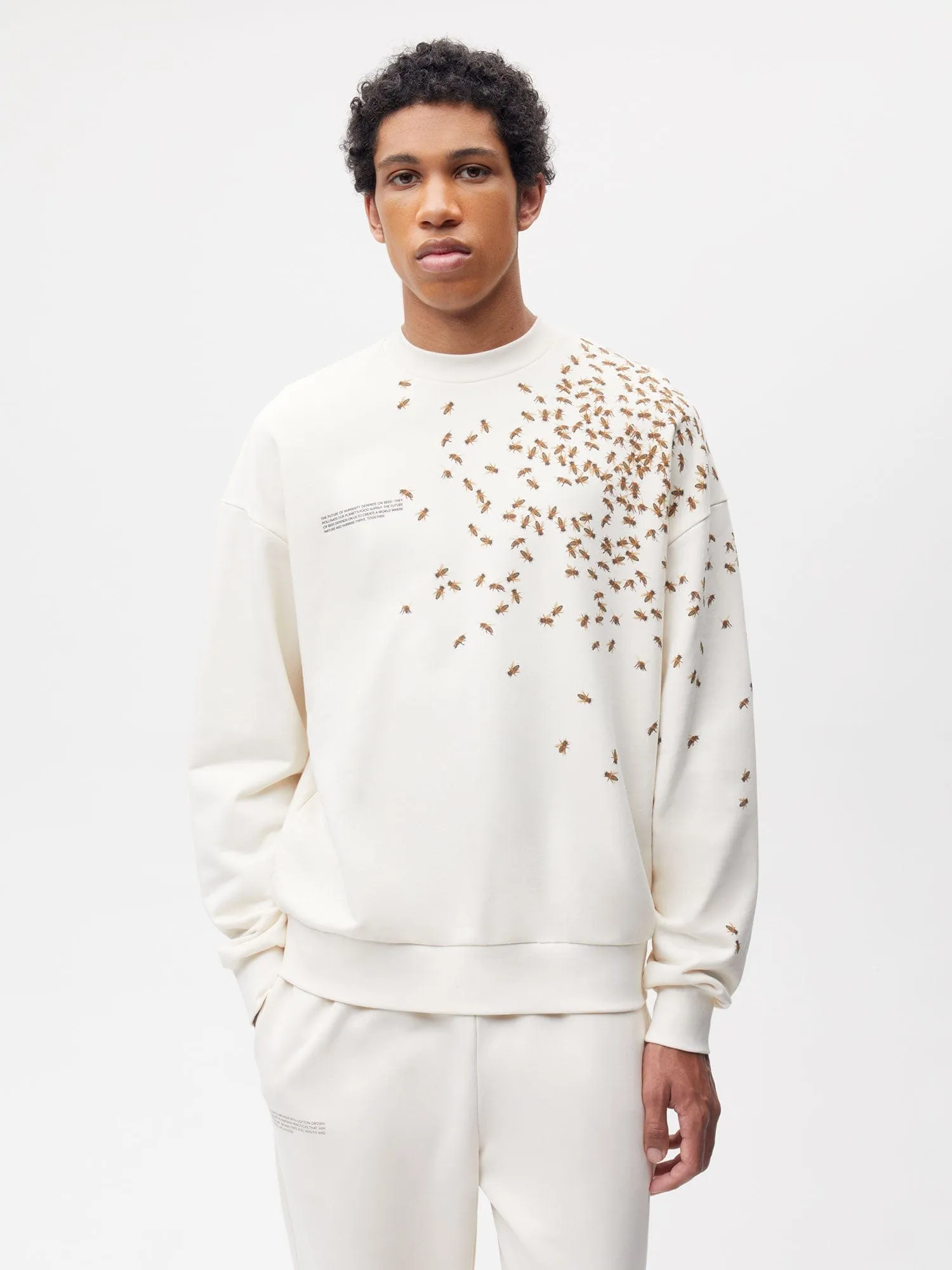 Mens Bee The Change Sweatshirt—undyed