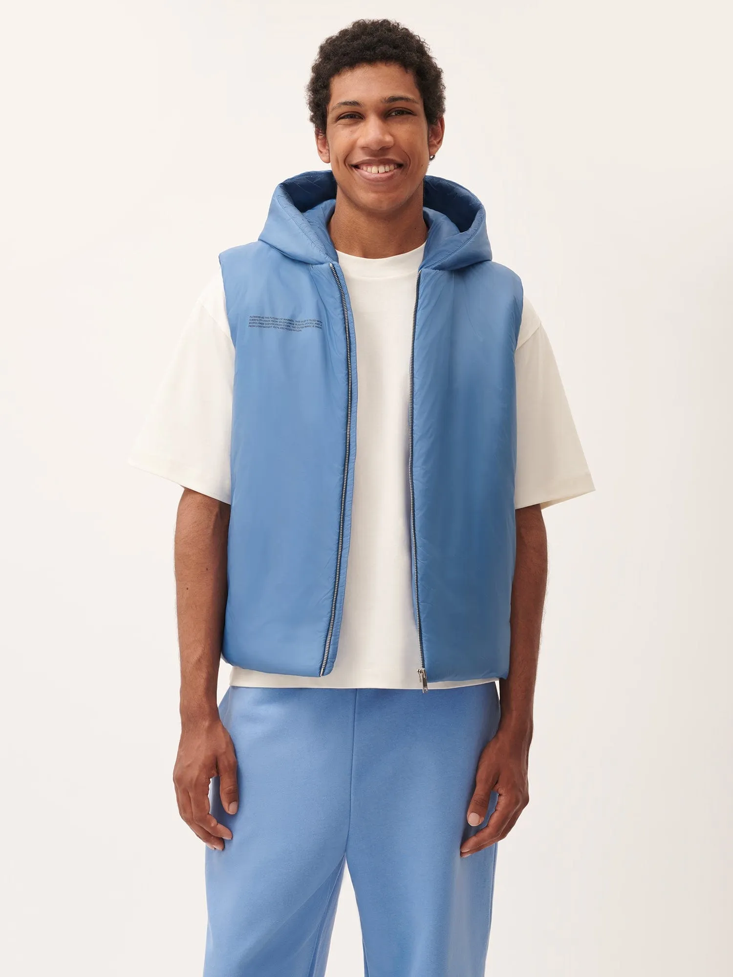 Mens DNA Flower-Warmth Gilet—summit blue