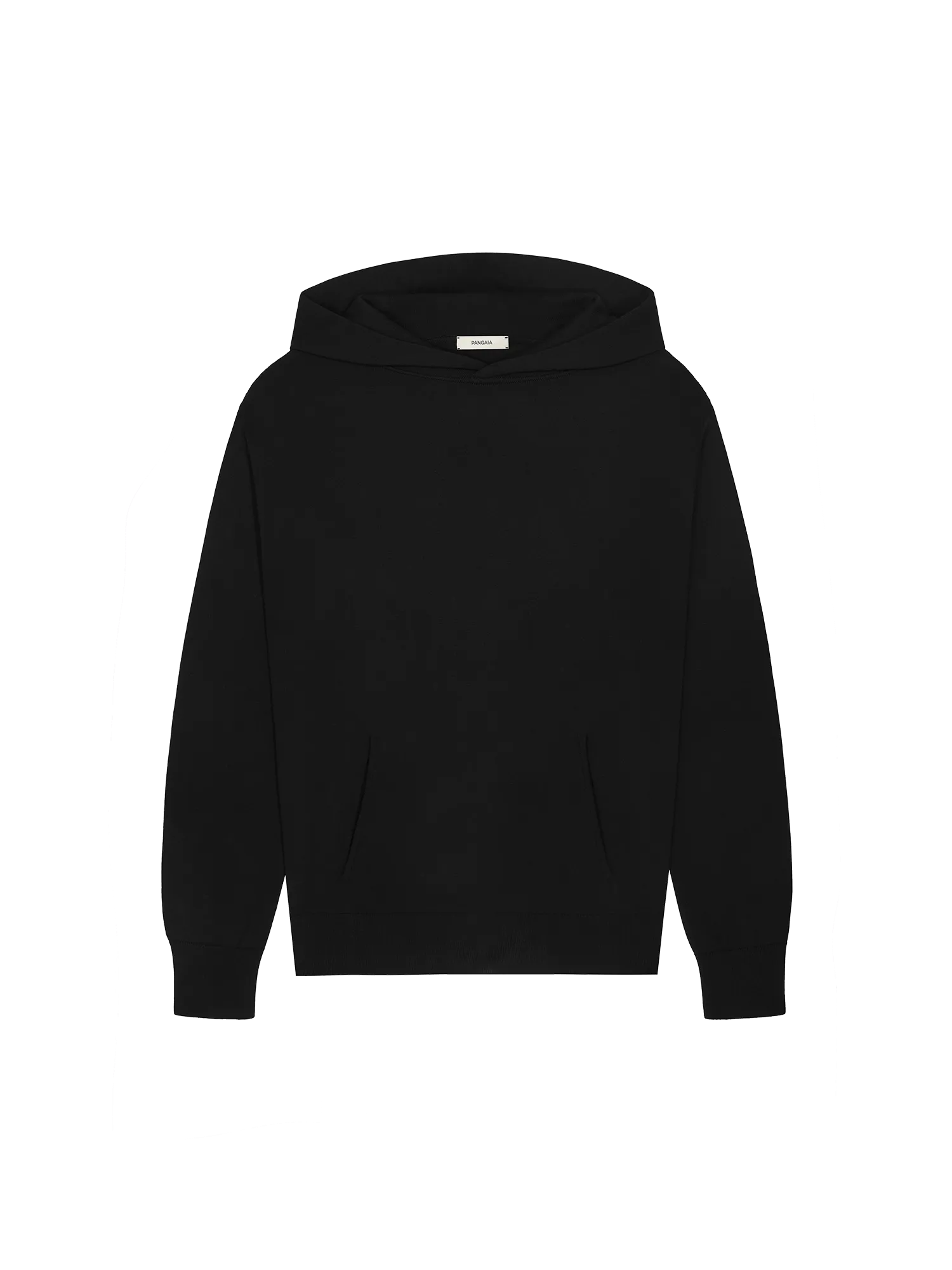 Mens DNA Knitted Hoodie—black