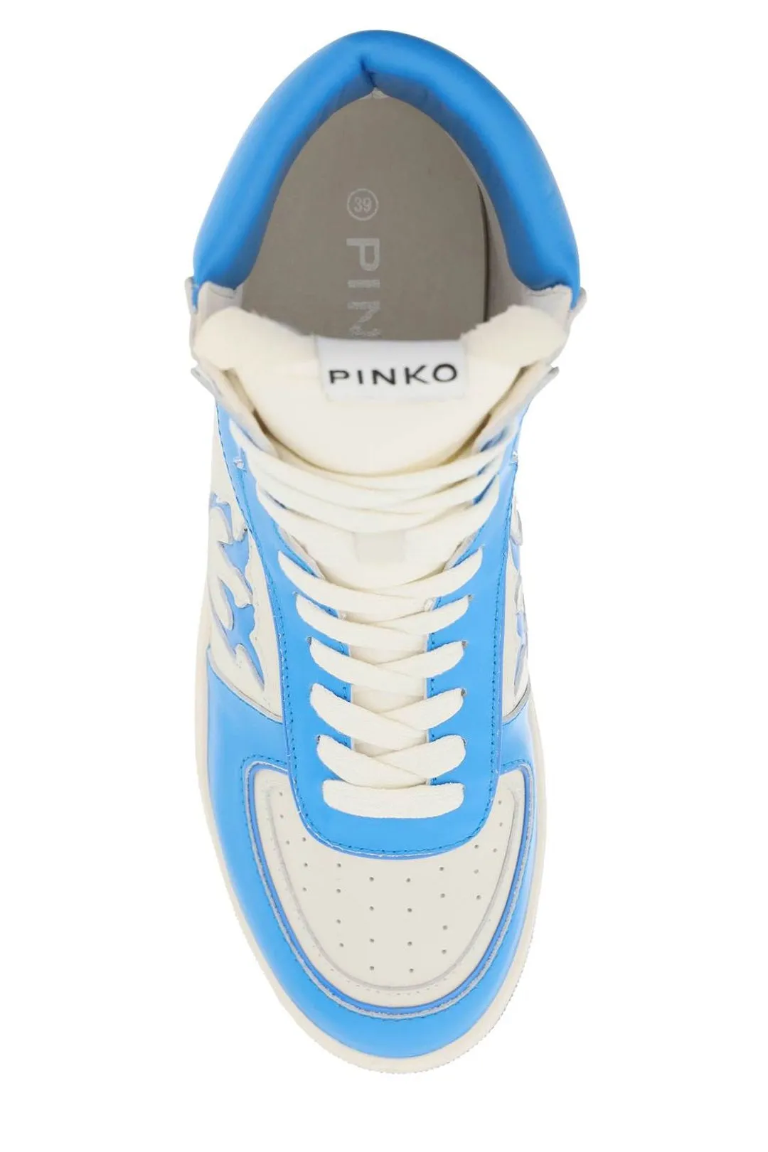 Pinko Love Bird Embossed High-Top Sneakers