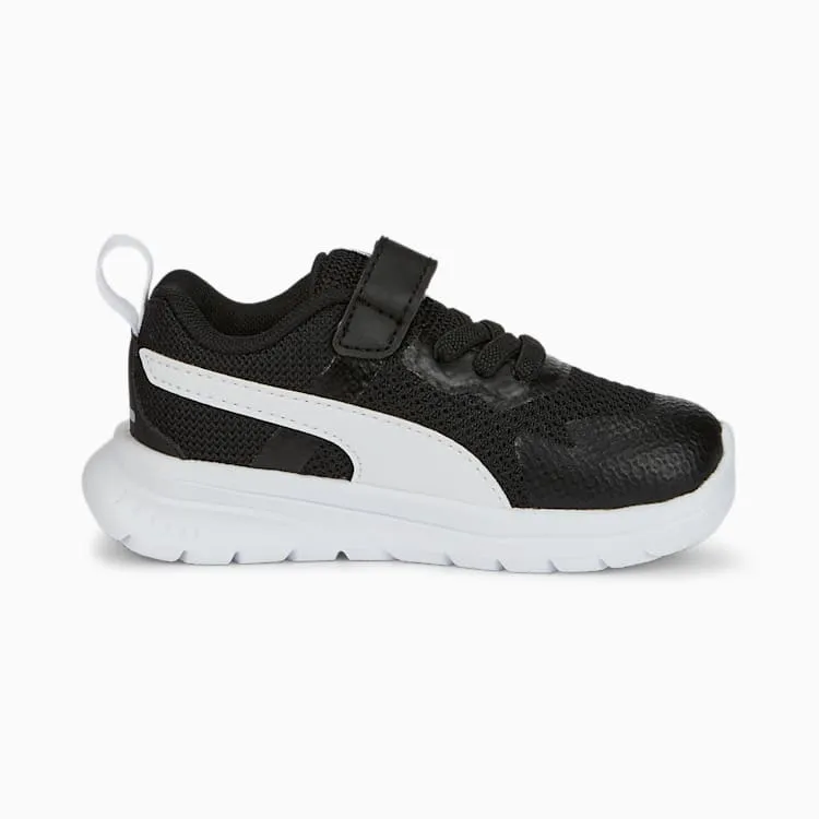 PUMA KID'S EVOLVE RUN MESH BLACK/WHITE RUNNING SHOES