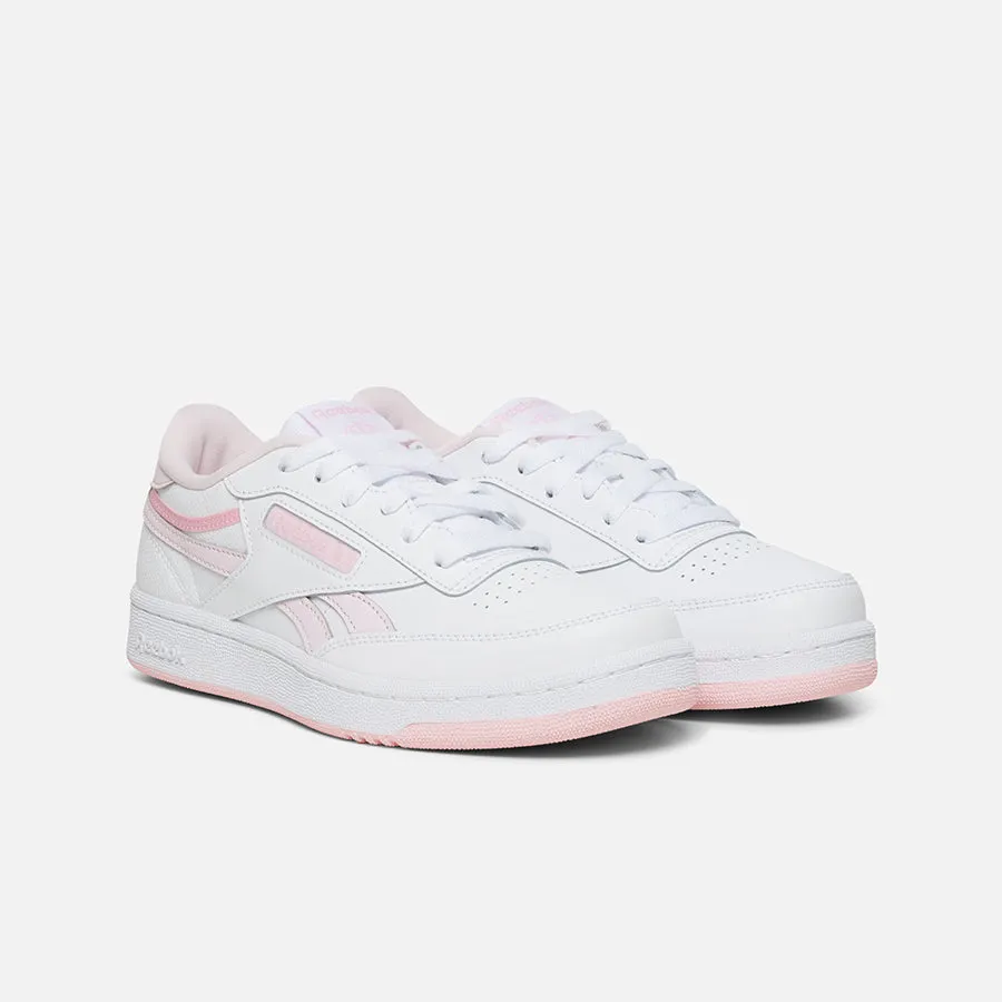 REEBOK KID'S CLUB C WHITE/PINK SHOES