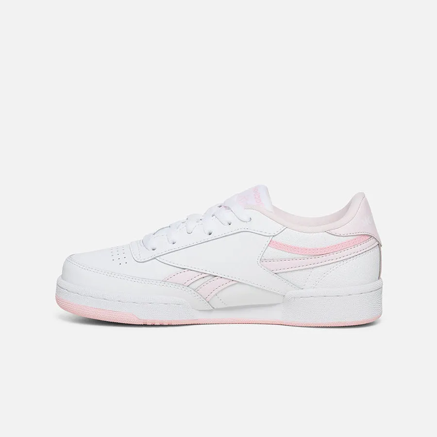 REEBOK KID'S CLUB C WHITE/PINK SHOES