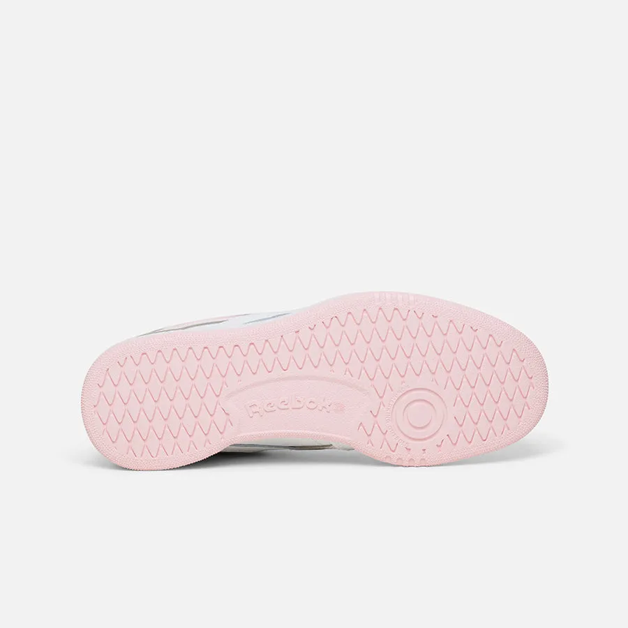 REEBOK KID'S CLUB C WHITE/PINK SHOES