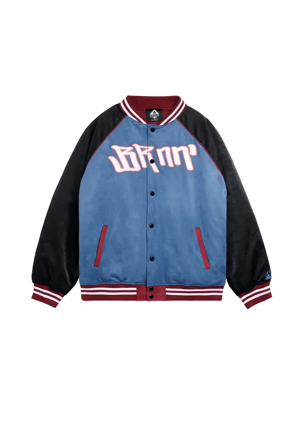 Snake Print Patchwork Baseball Jersey