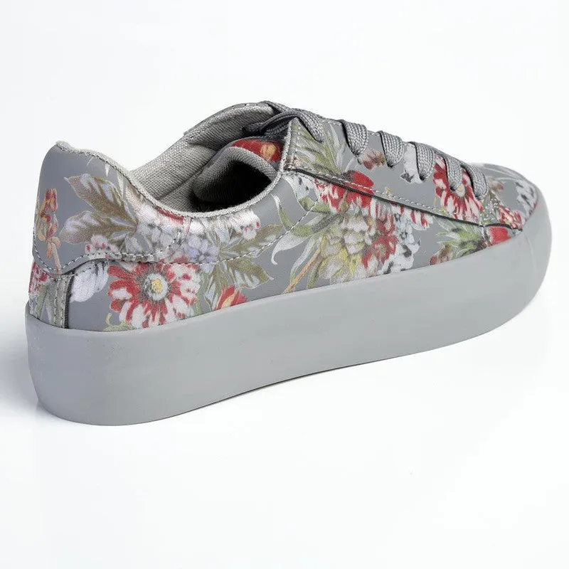 Soft Style by Hush Puppies Fordan Floral Sneaker - Grey