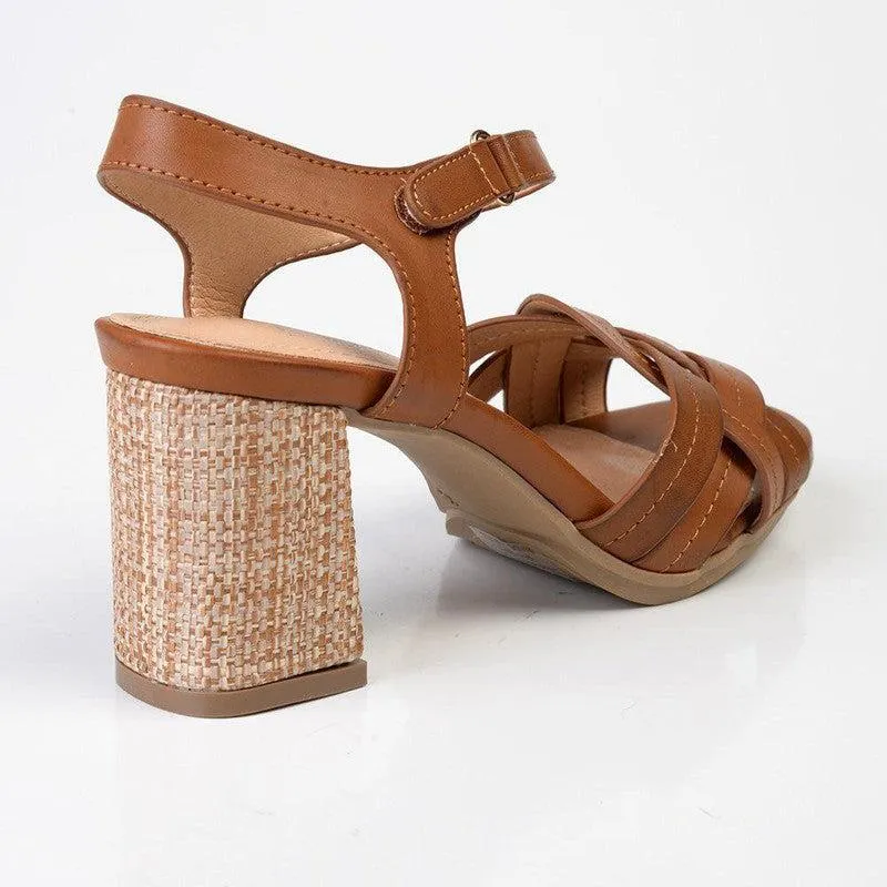 Soft Style By Hush Puppies Quasar Strappy Heel Sandals - Tan