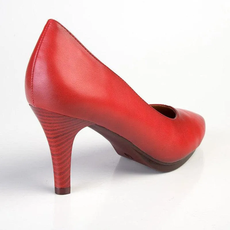 Soft Style Hush Puppies Phillipa Court Heel - Red