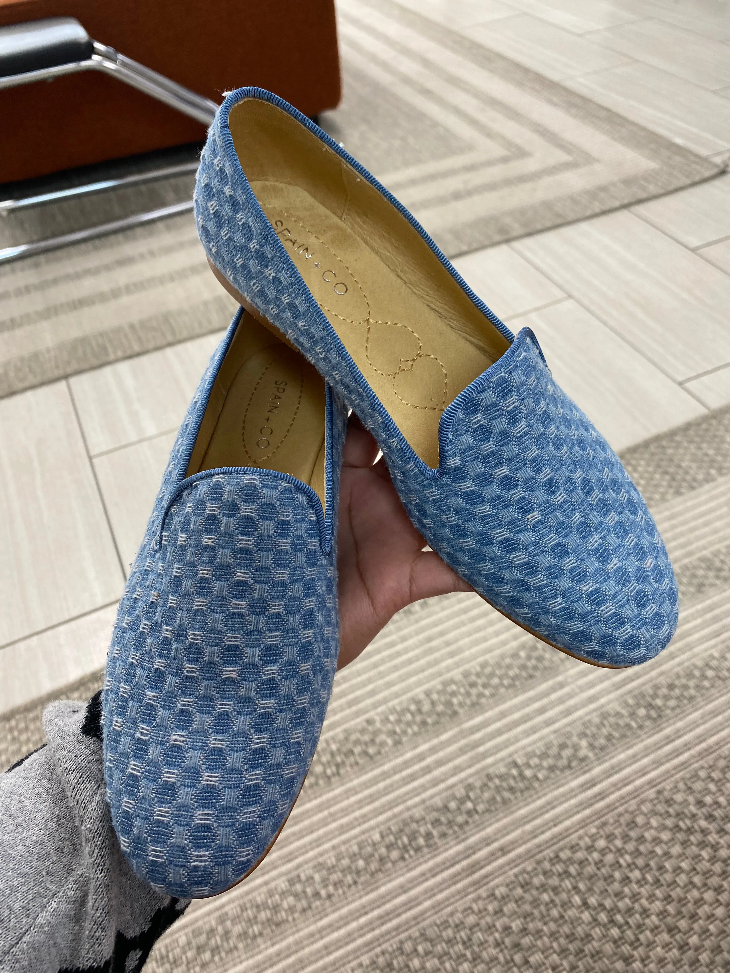 Spain Co Denim Smoking Loafer