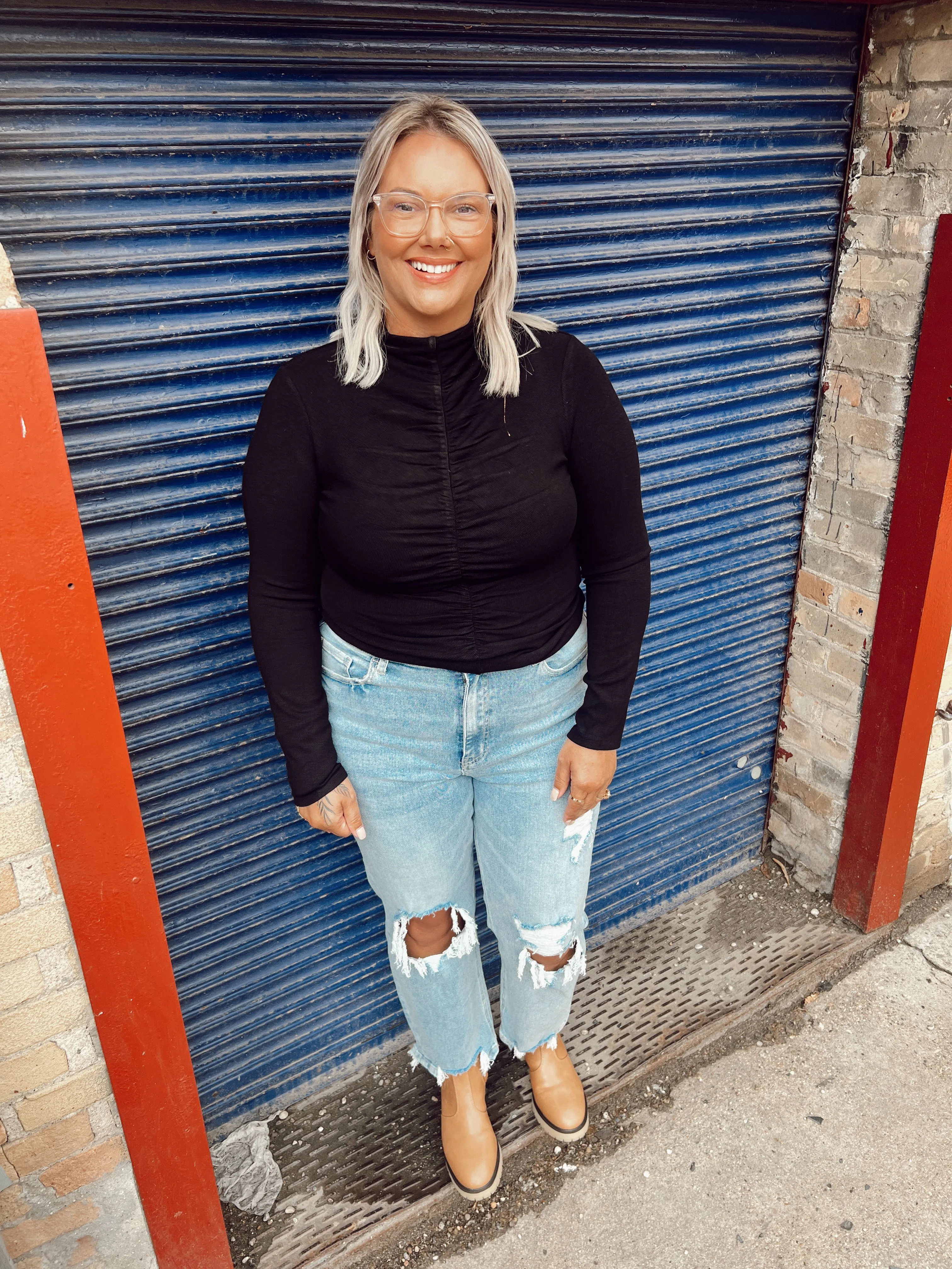 The Everyday Ribbed Mockneck