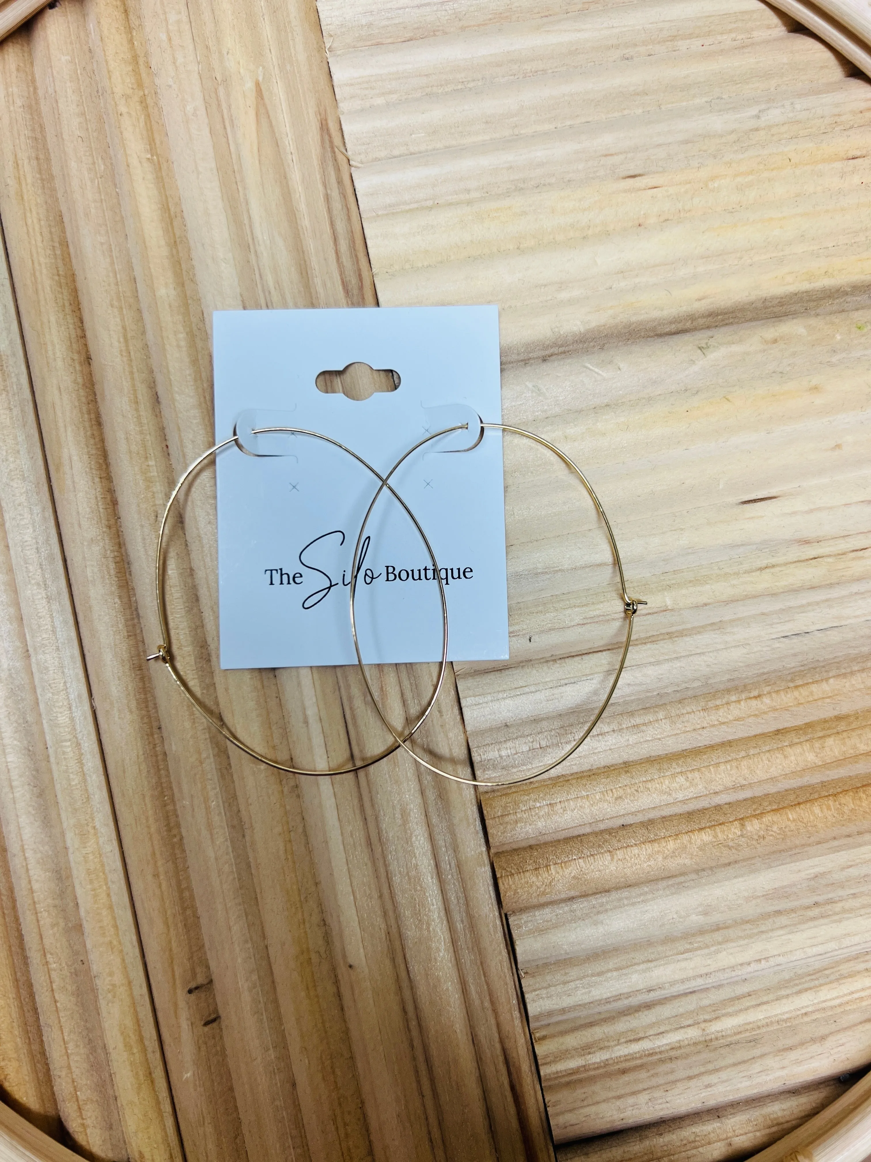 Thin Wire Hoop Earrings