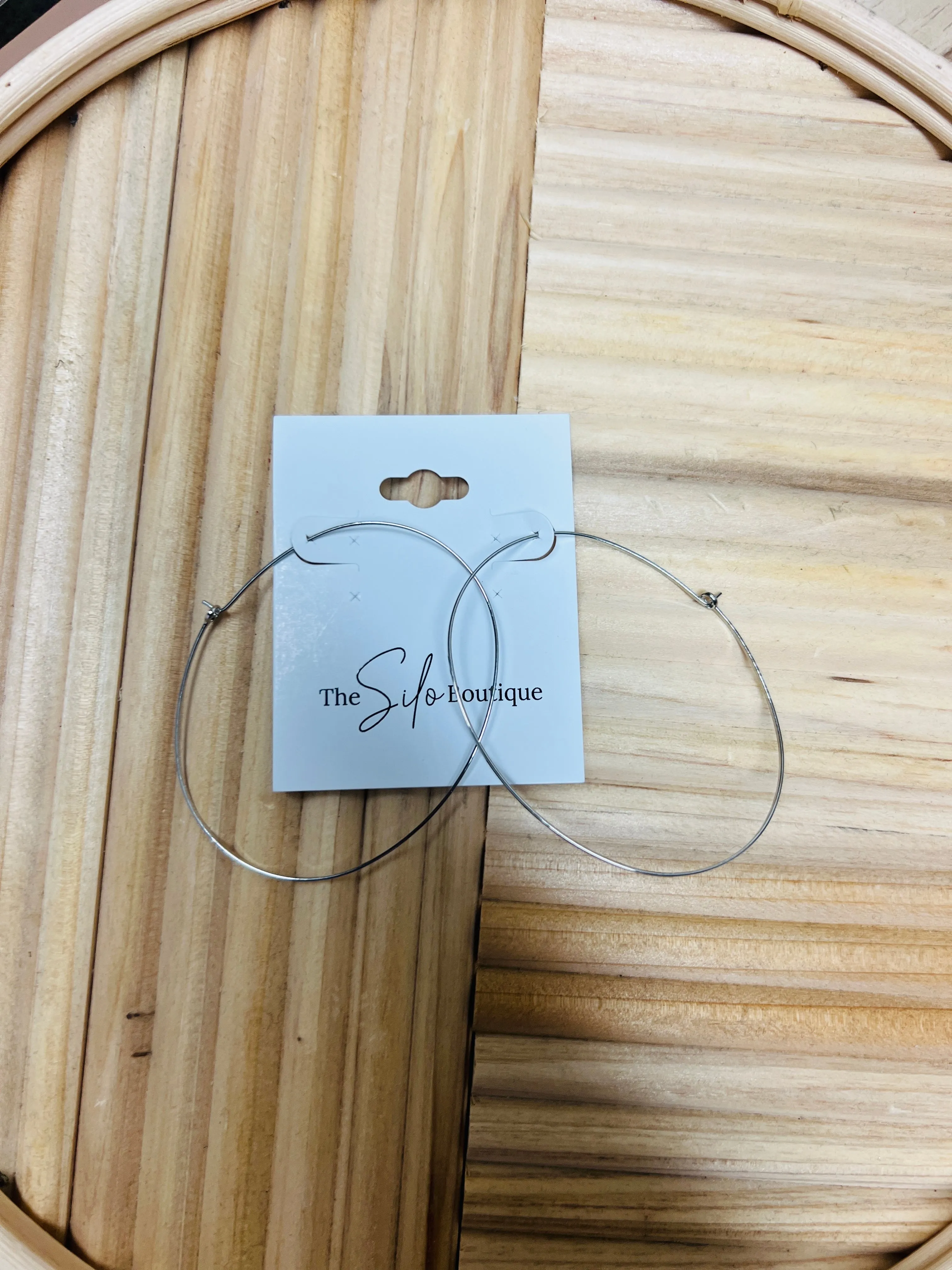 Thin Wire Hoop Earrings