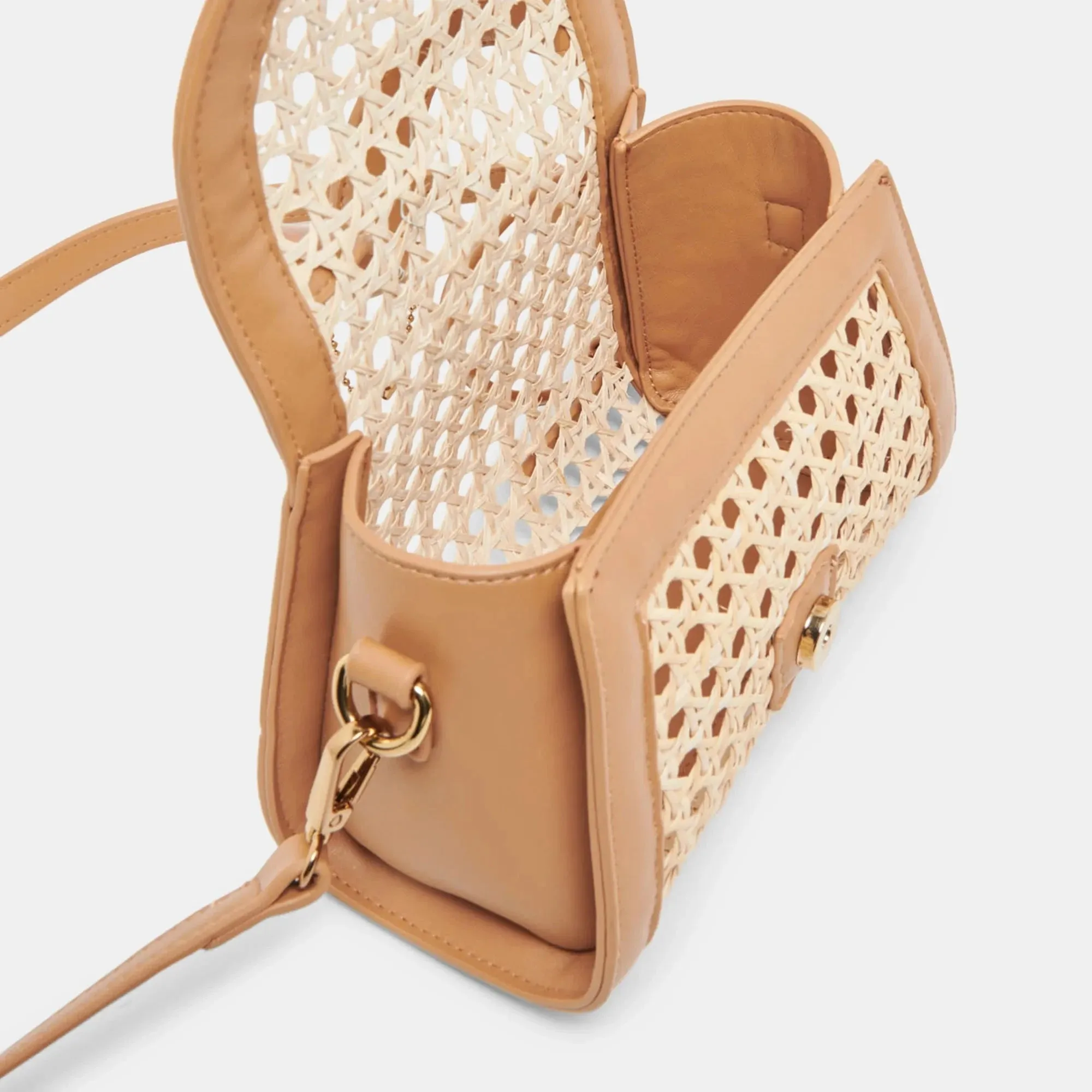 Tropez Crossbody Camel Natural Cane