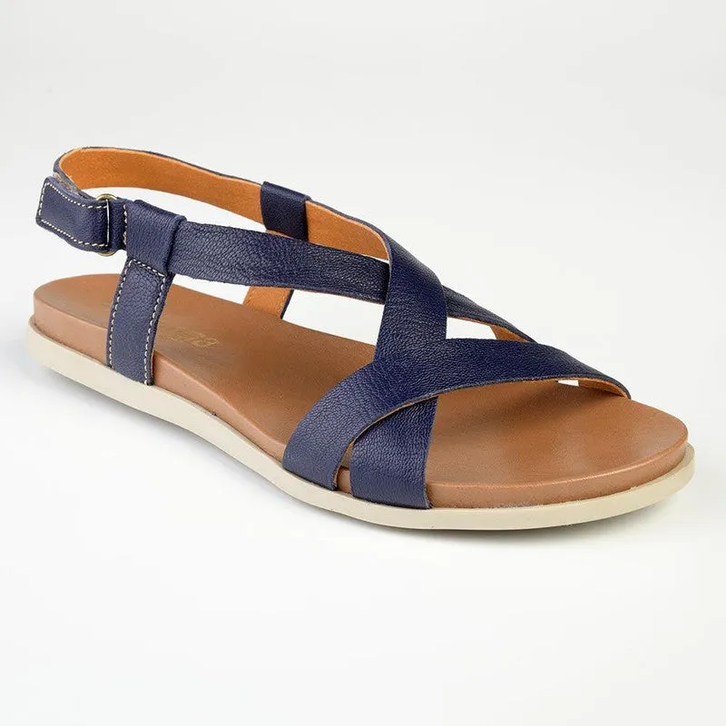 Tsonga Sadani Leather Sandals - Navy