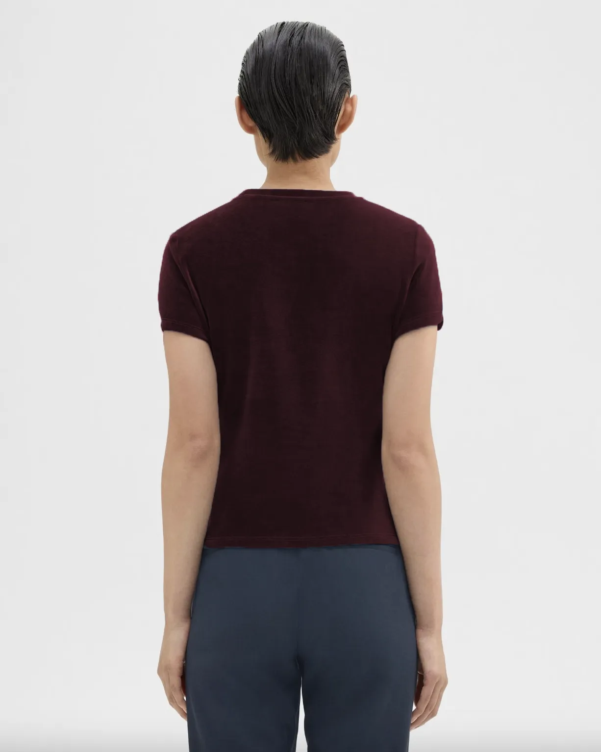 Velour Tiny Tee - Malbec
