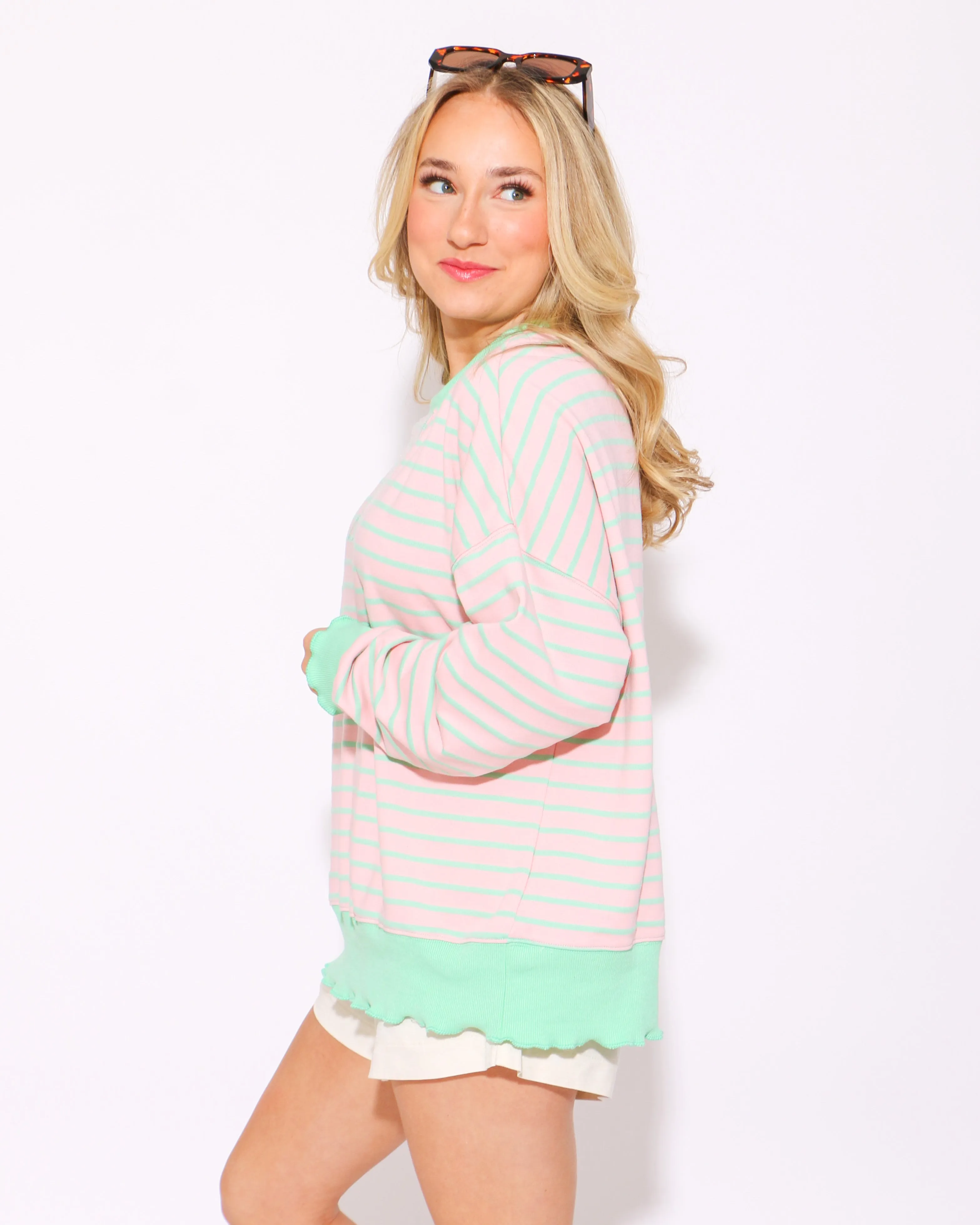 Wavy Stripe Vibes Top