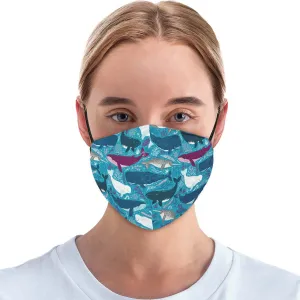 Whale Party Face Cover