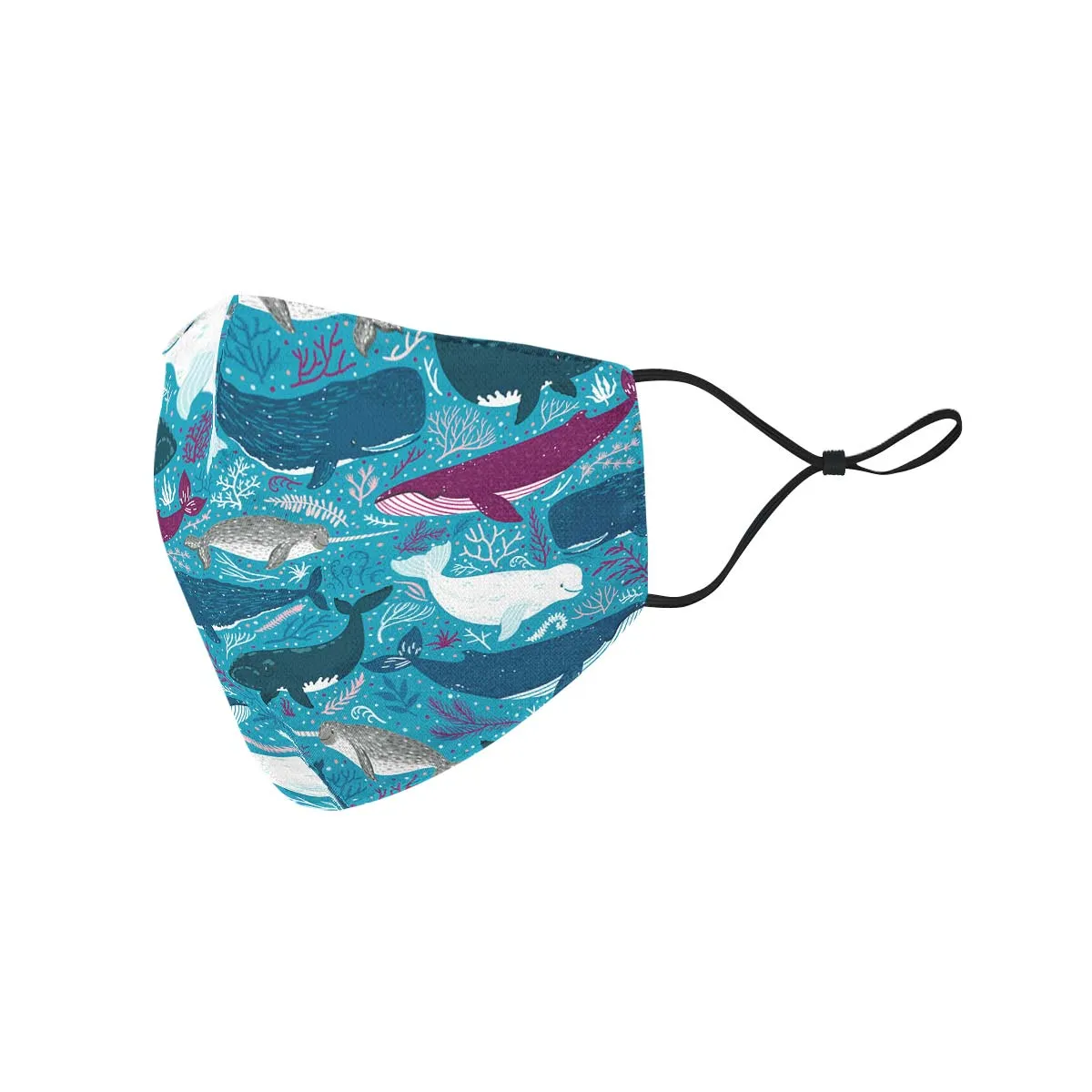 Whale Party Face Cover