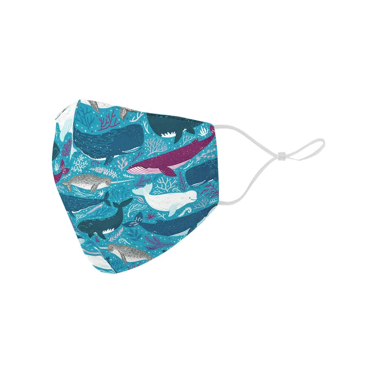 Whale Party Face Cover