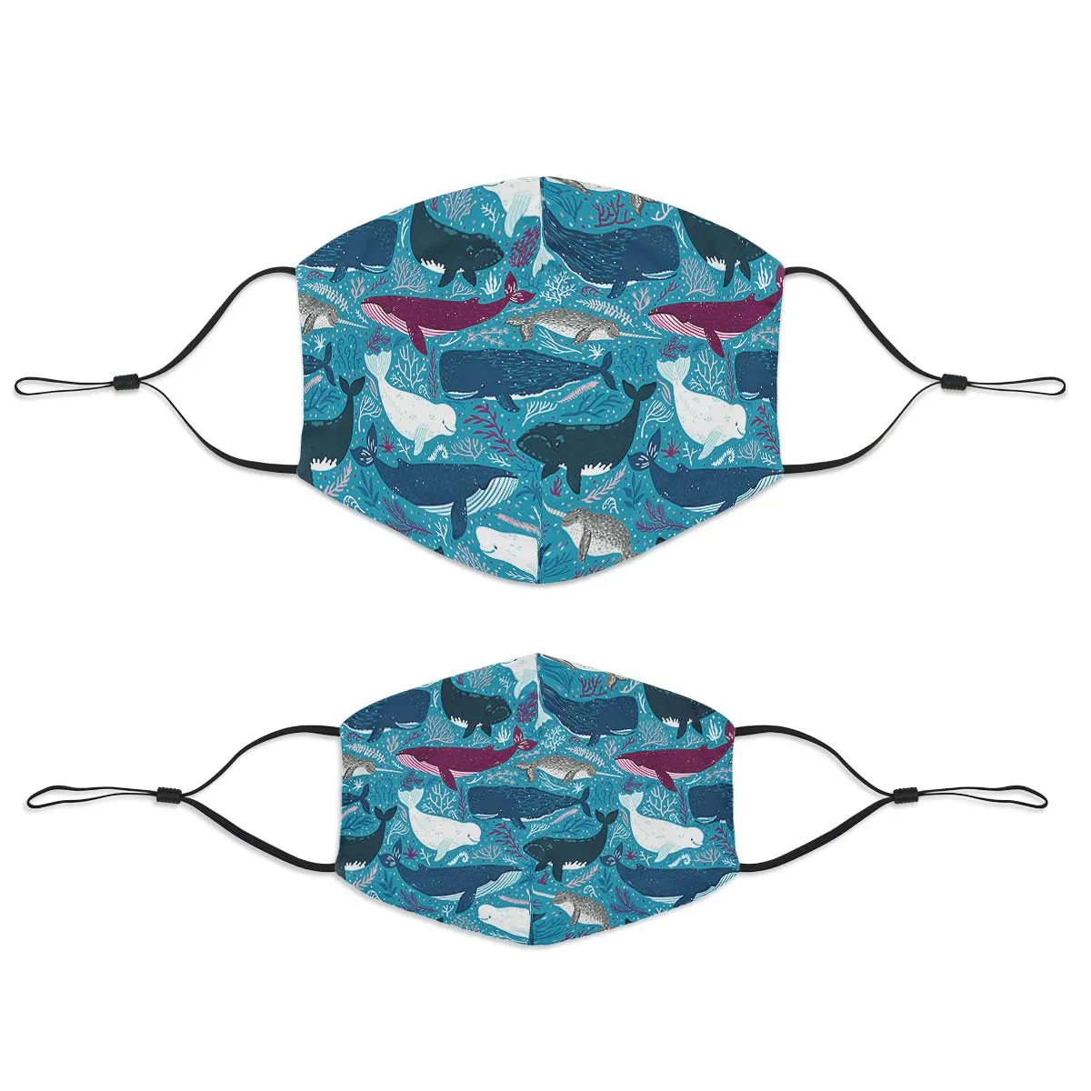 Whale Party Face Cover