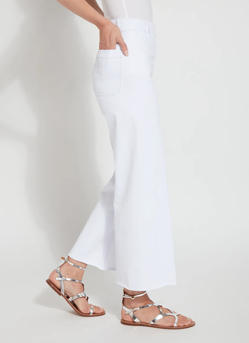 Wide Leg Denim - White