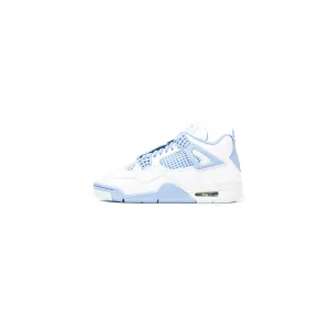 Wmns Air Jordan 4 Retro (White/Aluminum-Blue Tint)