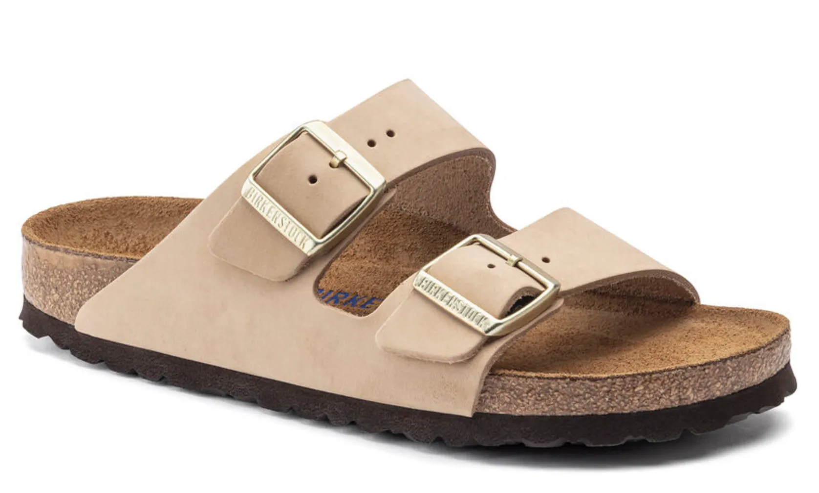 Womens Birkenstock Arizona BS Soft Footbed Sandals "Sandcastle"