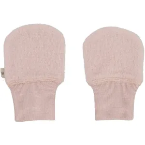 Wool Fleece Mittens - rose powder