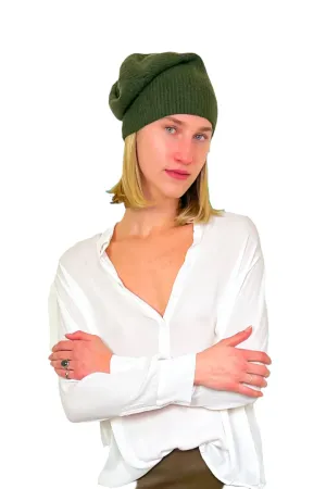 Wool Knitted Beanie - Teal