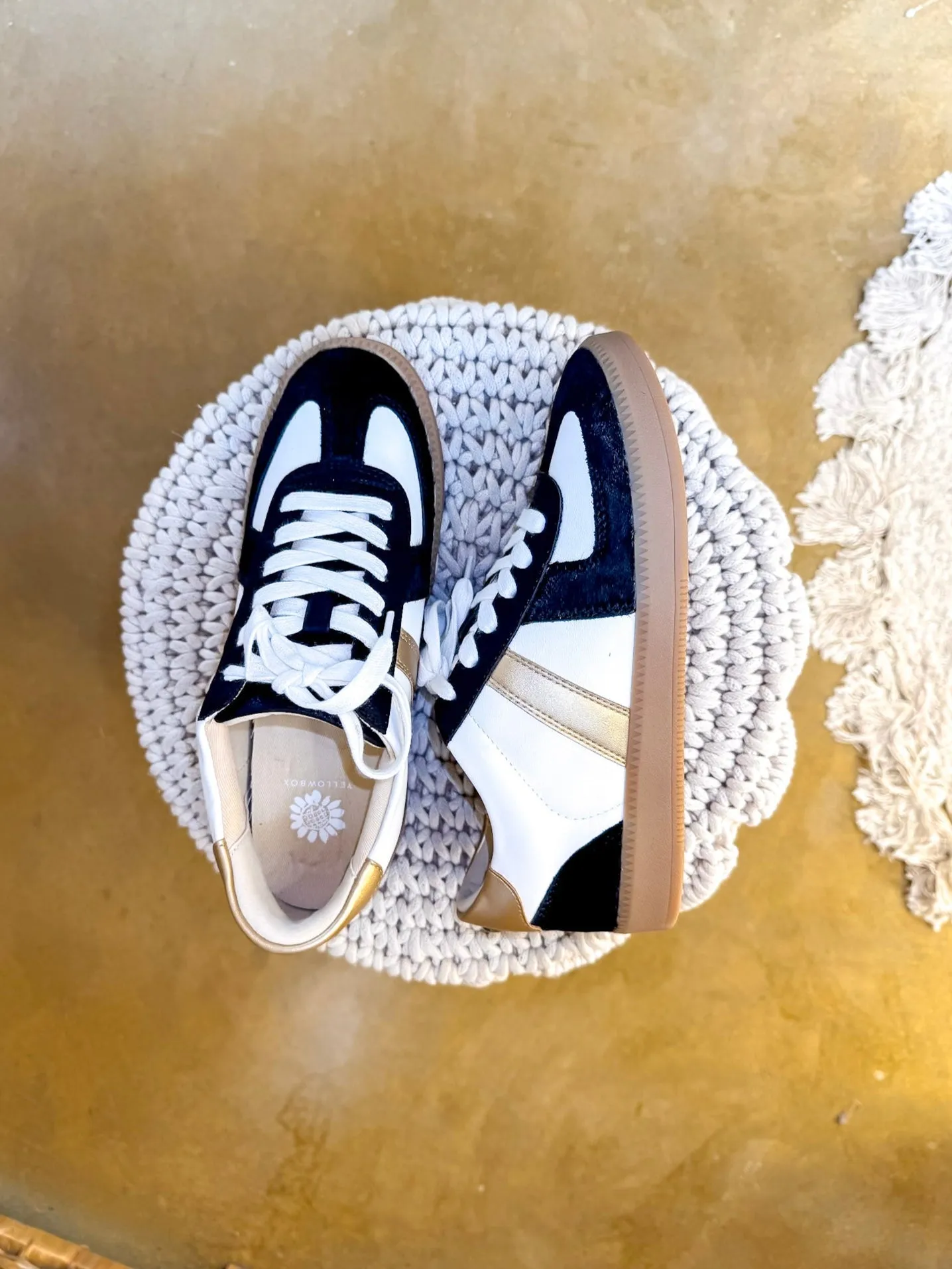Yellow Box | Zayne Lace-Up Sneaker in Black Multi