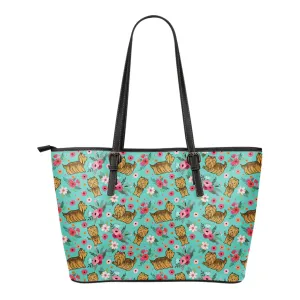 Yorkshire Terrier Flower Tote Bag